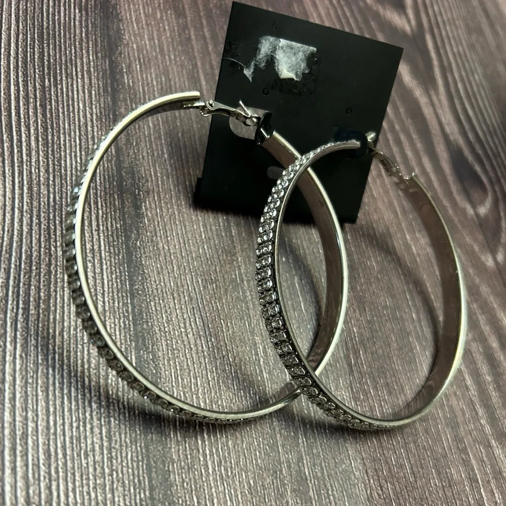 Elegant Silver Hoop Earrings